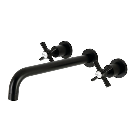 Kingston Brass KS8050ZX Wall Mount Tub Faucet, Matte Black KS8050ZX
